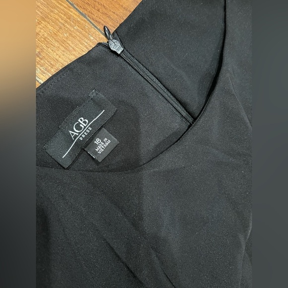 AGB Black Asymmetrical Sleeveless Dress - Picture 2 of 6